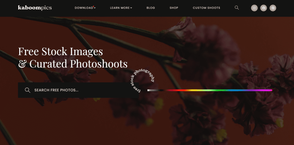 Kaboompics stock photos for content creators branding visuals