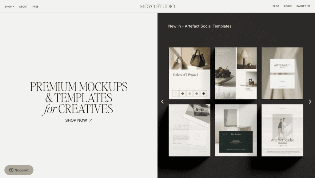mockups for content creators branding presentatio
